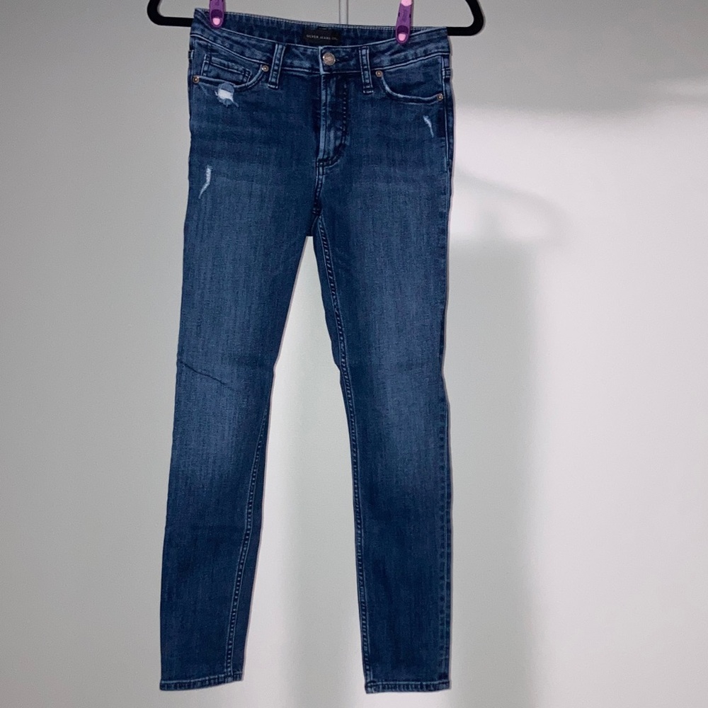 Silver Most Wanted Mid Rise Skinny Jeans